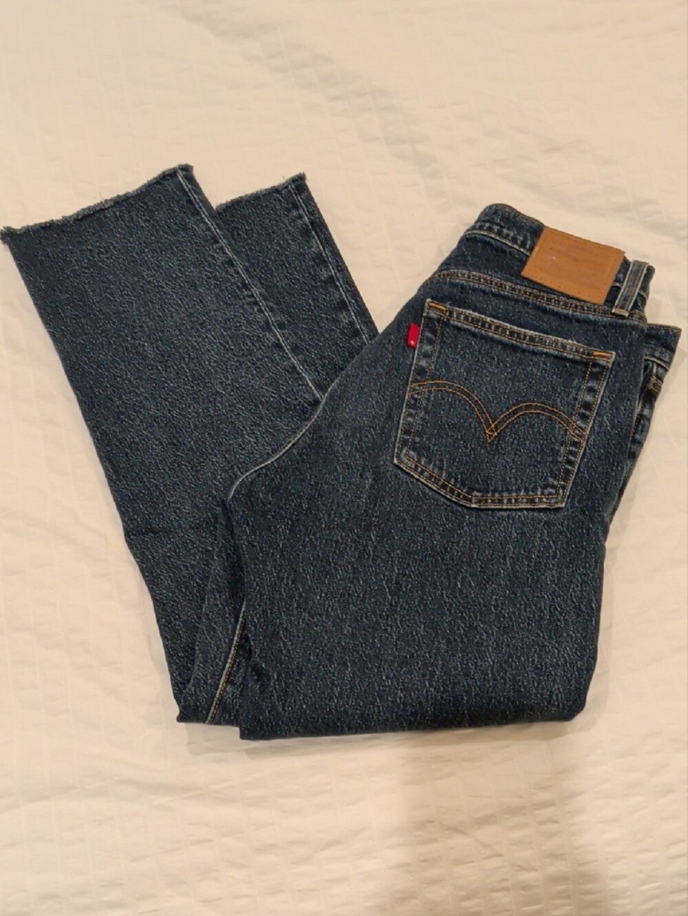 Levi's Wedgie Straight- Dark Blue Denim
